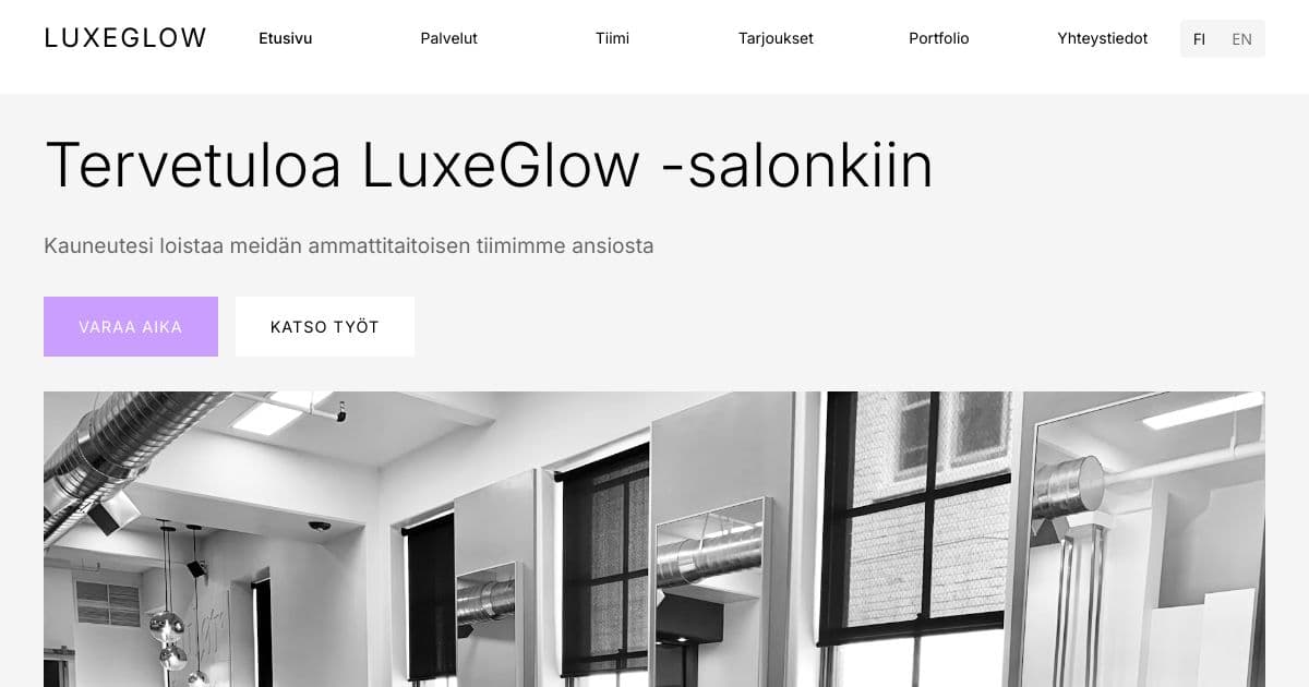 LuxeGlow Salon